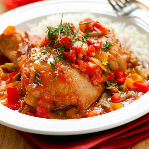 Poulet basquaise traditionnel