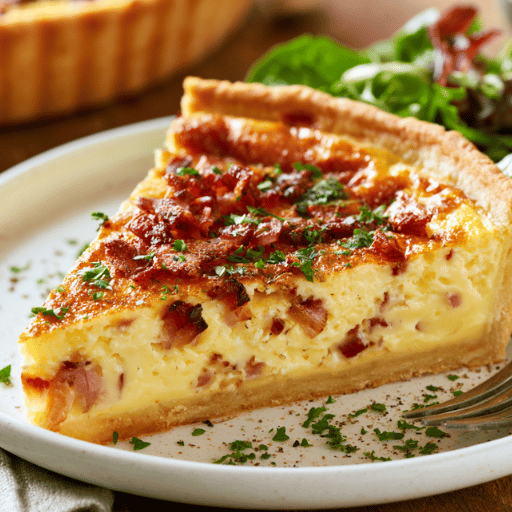 Quiche lorraine traditionnelle pâte brisée maison